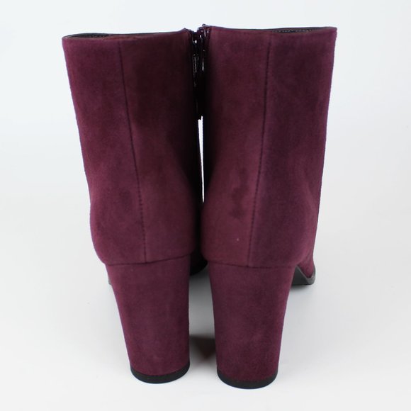 NEW Stuart Weitzman Suede Ankle Boots - Block Heel for Fall Work or Weekend - Picture 11 of 14